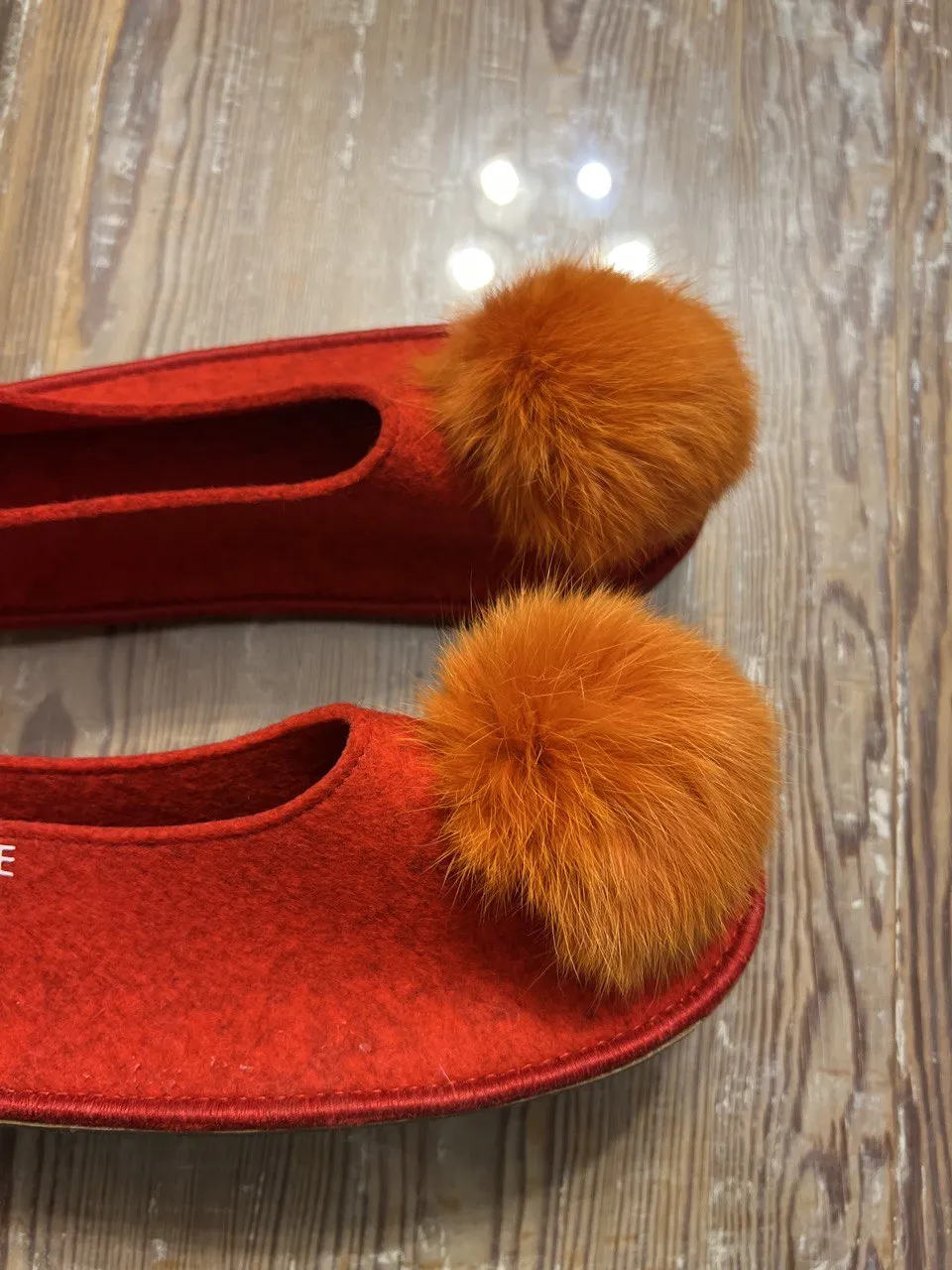 RED ORANGE slippers