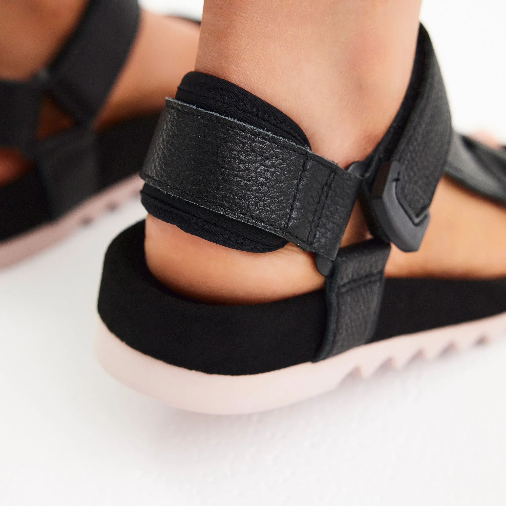 Rollie Nation | Sandal Tooth Wedge - Blk/Pink