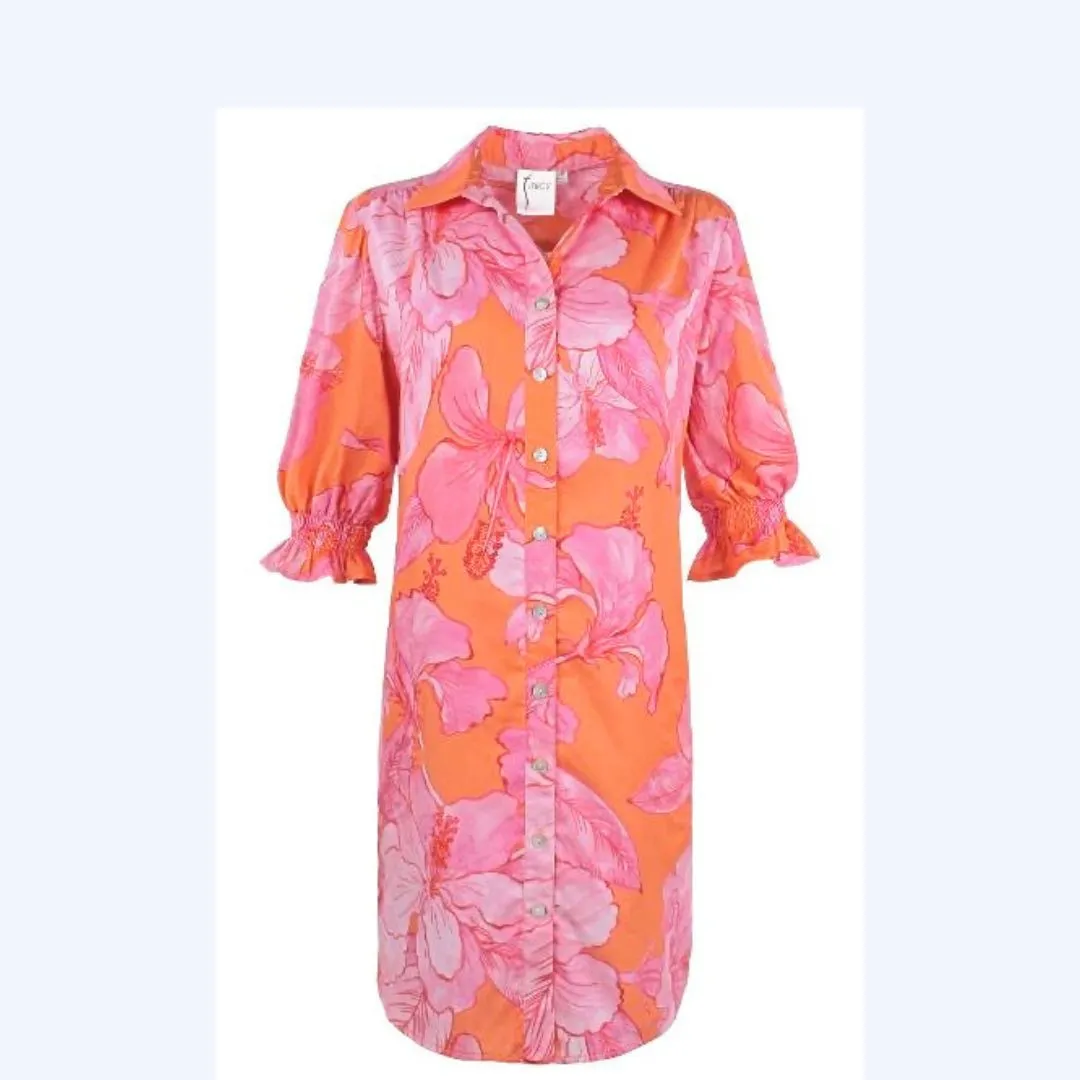 Royal Hawaiian Print Dress