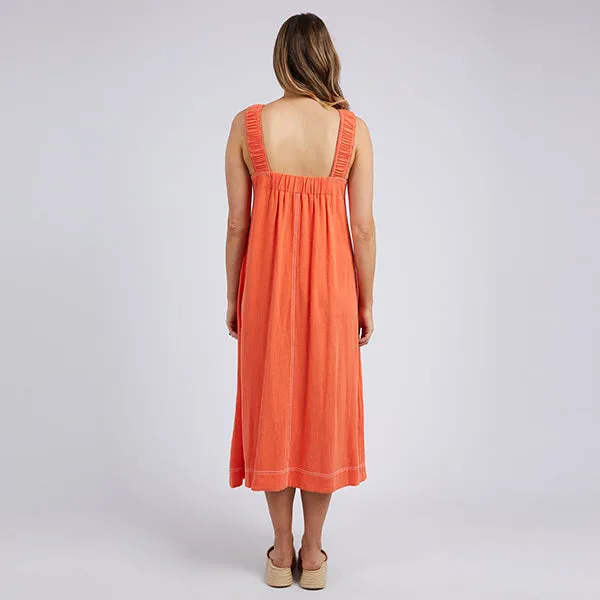 Sage Dress - Orange Sunset