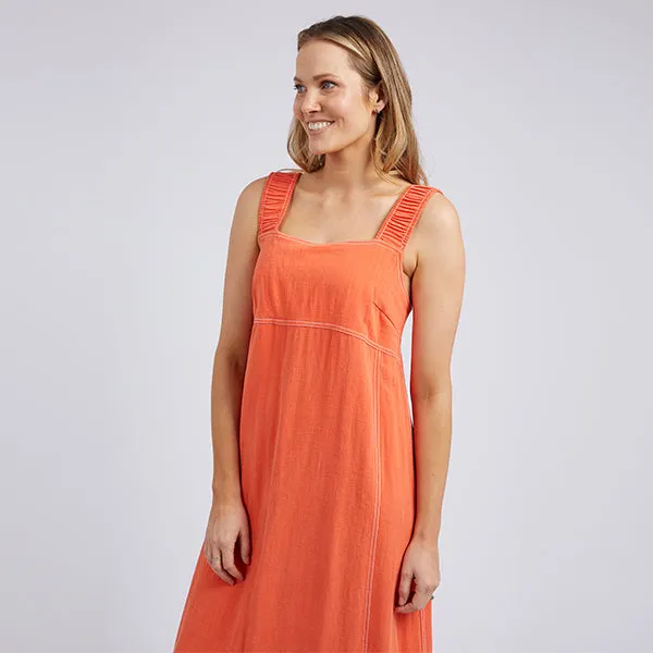 Sage Dress - Orange Sunset