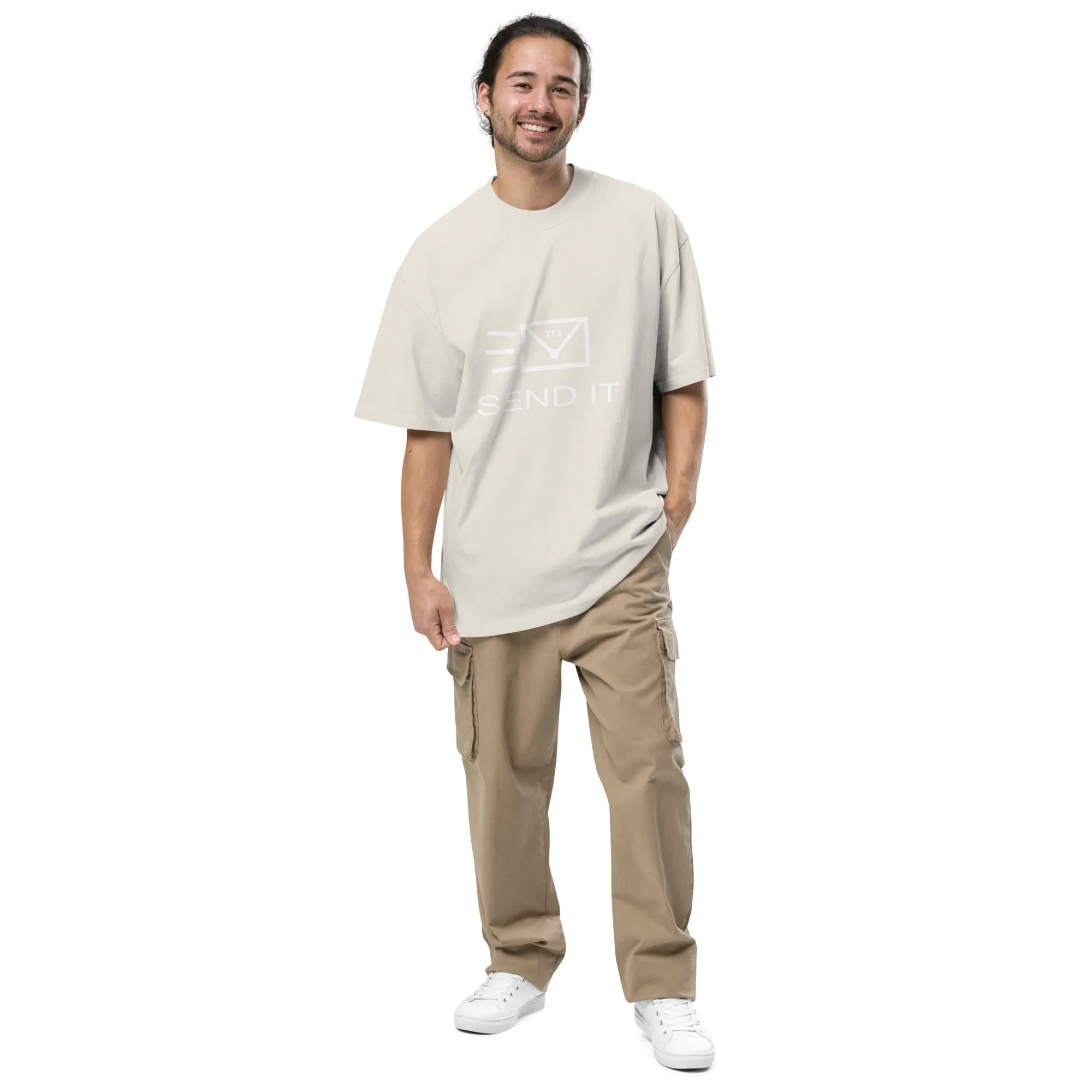 Send It Oversized faded t-shirt