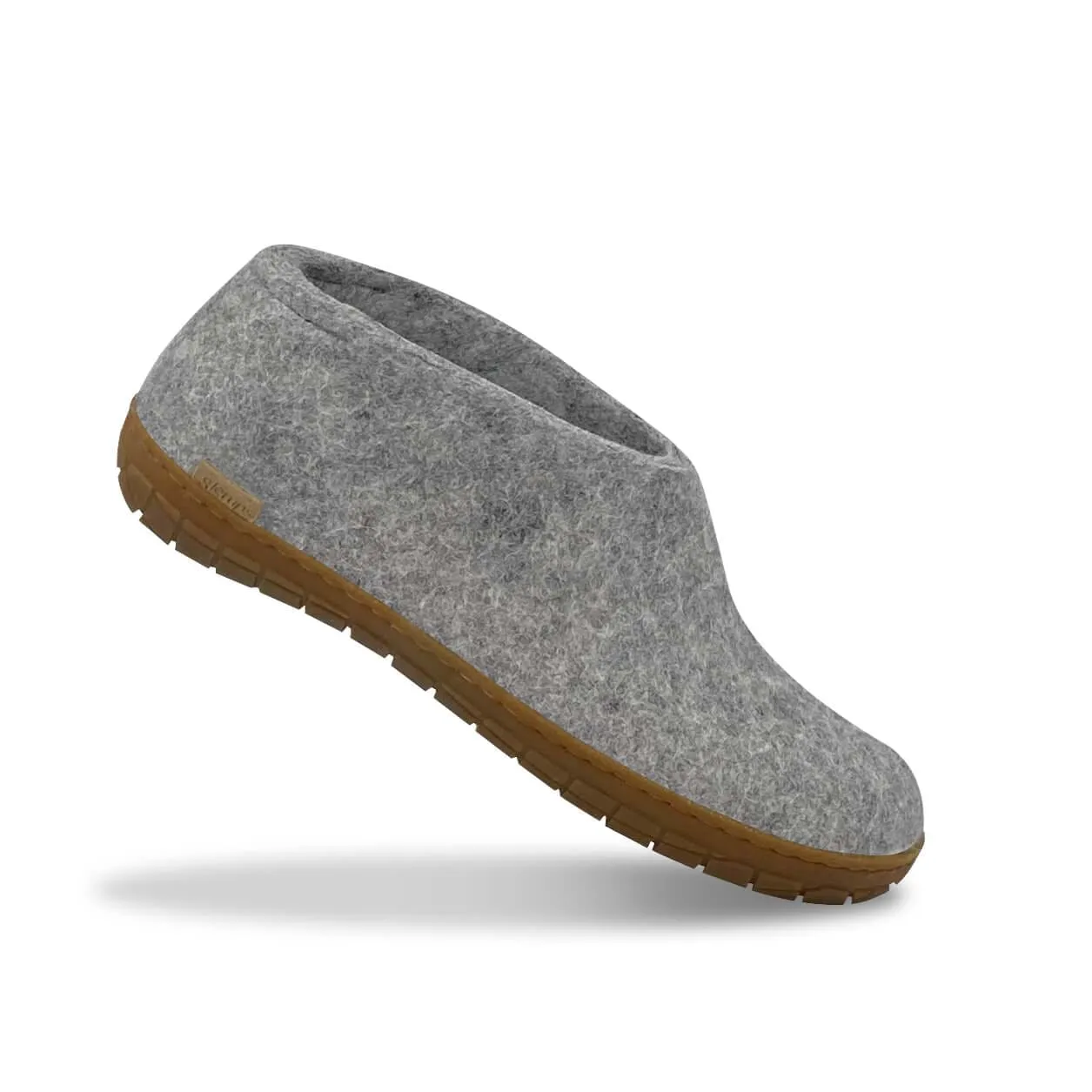 Shoe with natural rubber sole - honey - Grey