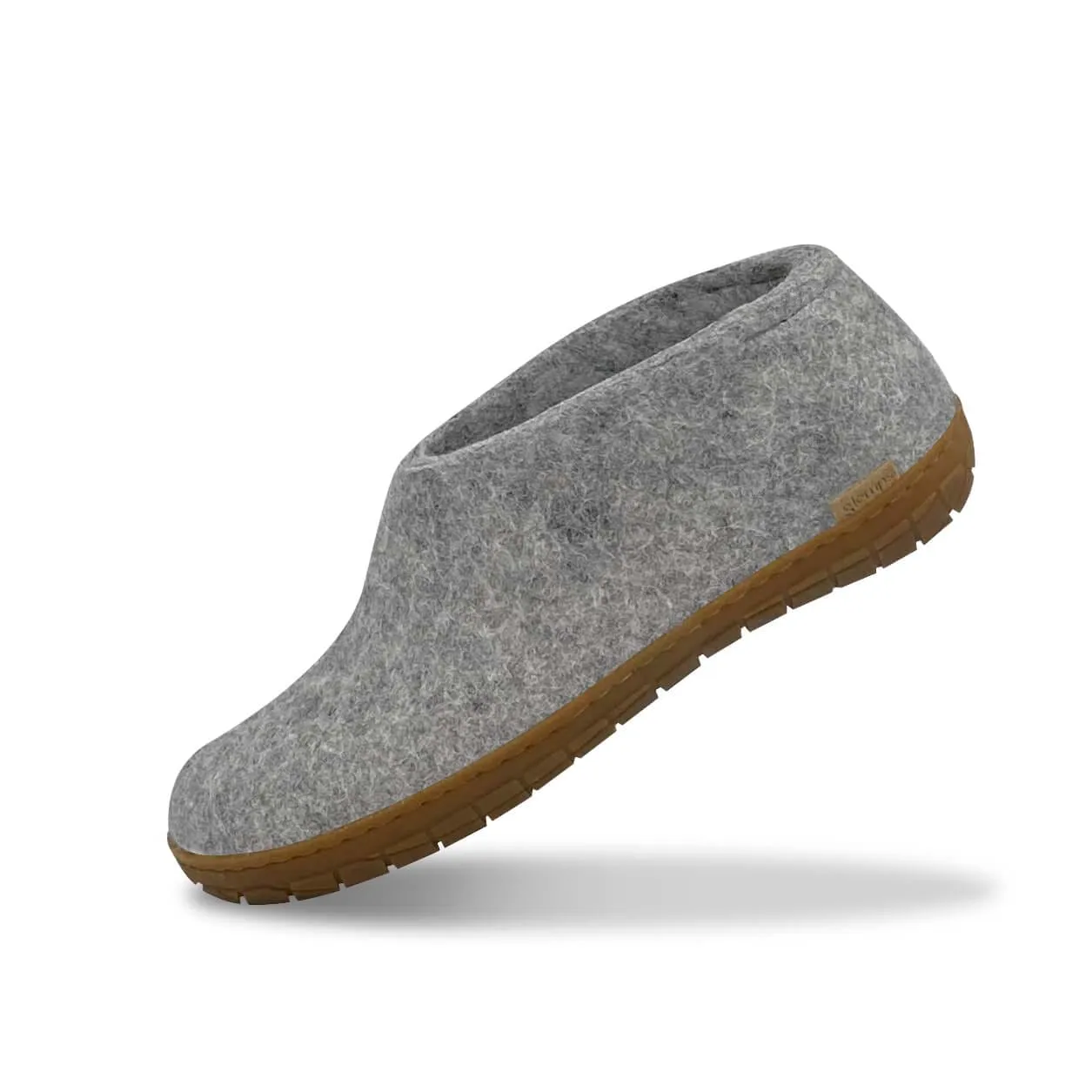 Shoe with natural rubber sole - honey - Grey