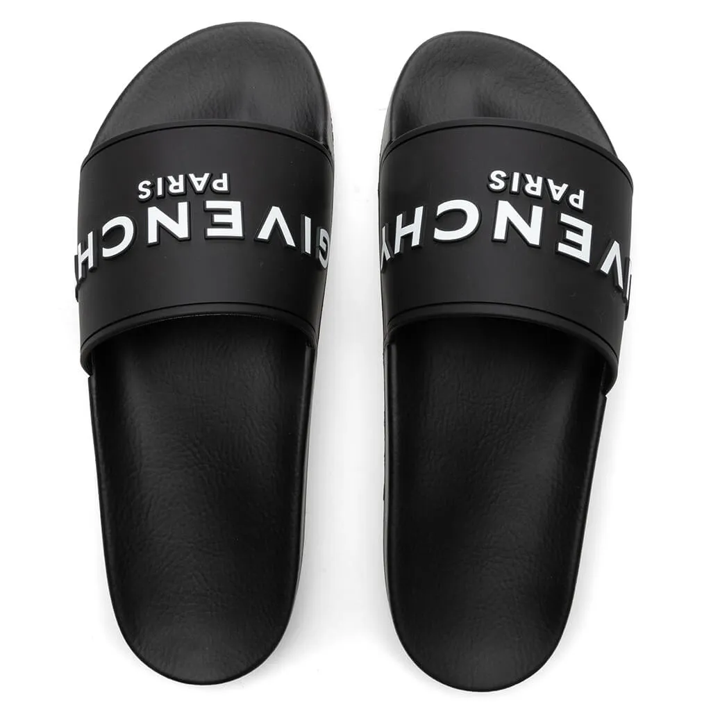 Slide Flat Sandal - Black