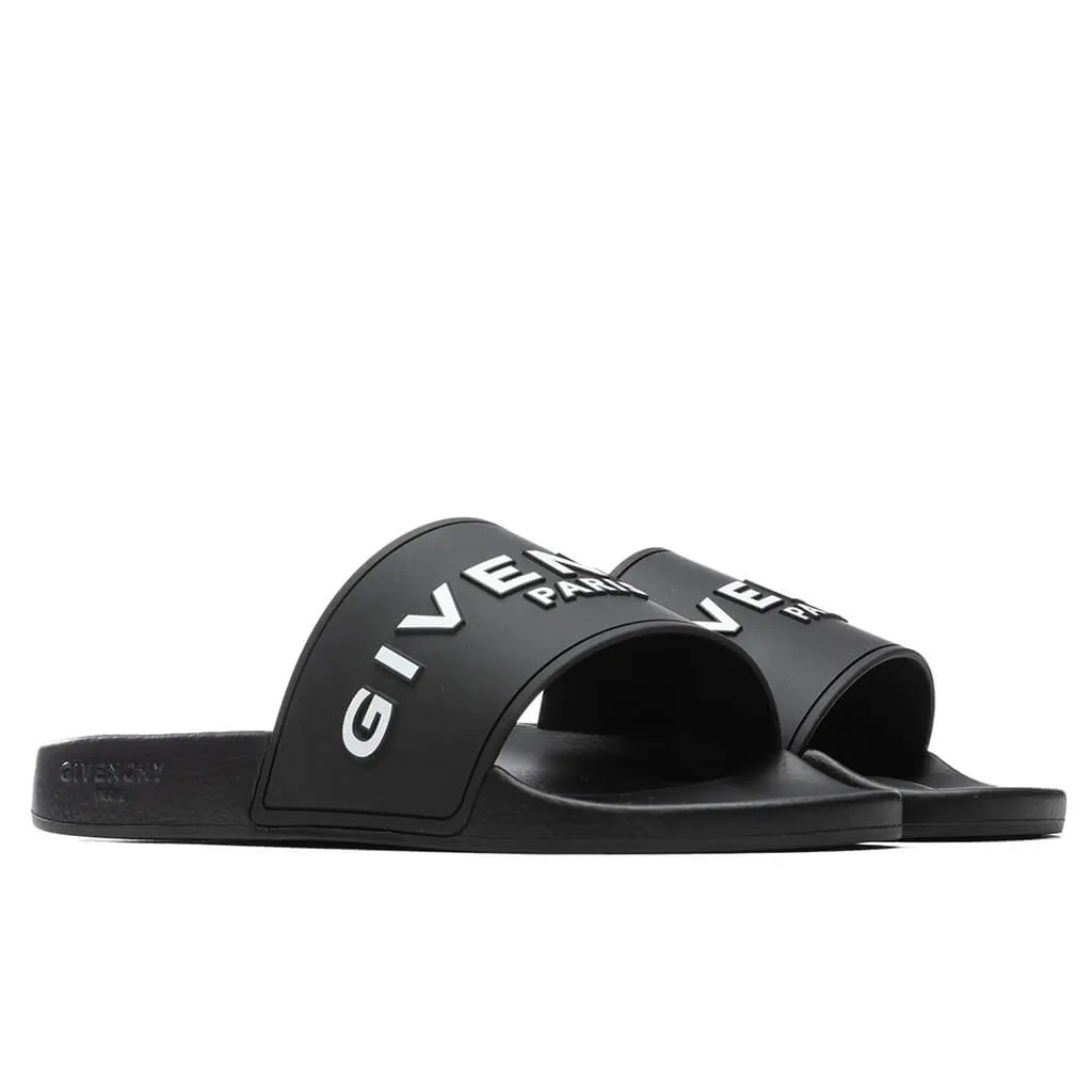 Slide Flat Sandal - Black