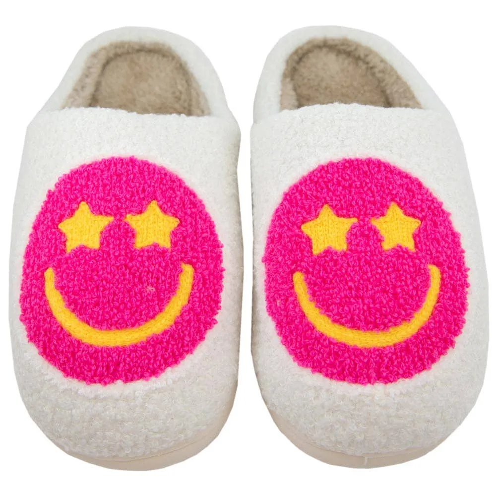 Slippers: Stary Eyed Happy Face