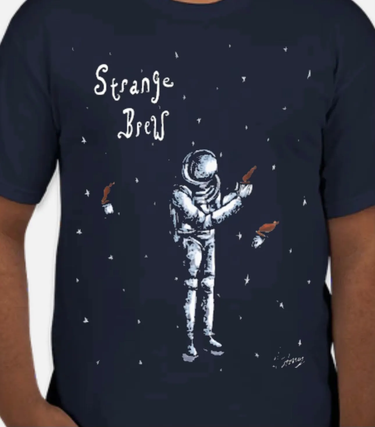 Strange Brew Coffee in Space Shirt