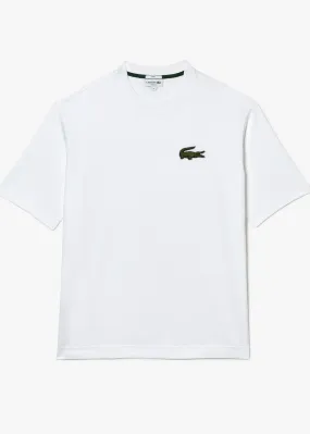 T-shirt  Lacoste loose fit avec grand crocodile blanc