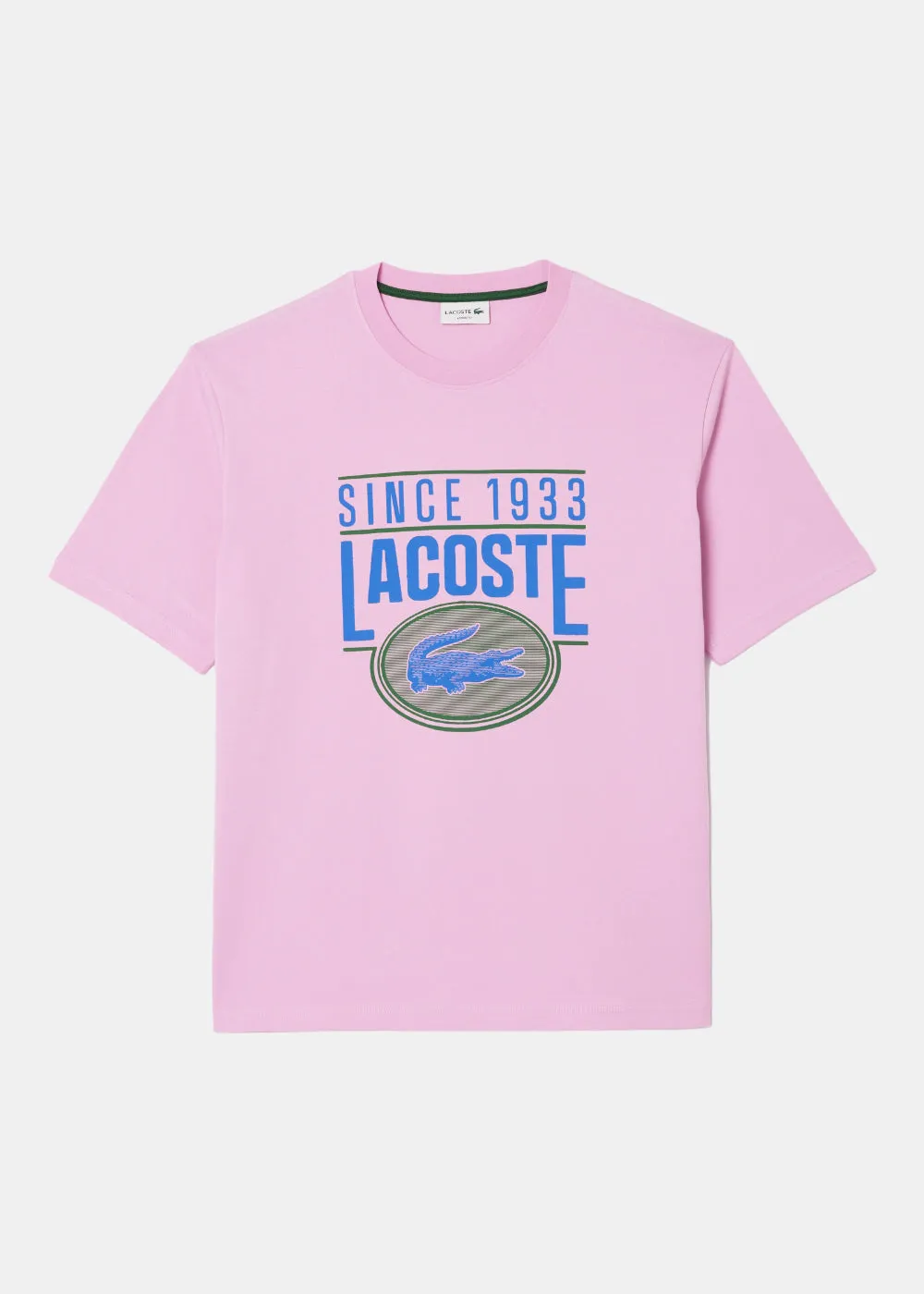 T-shirt Lacoste loose fit rose