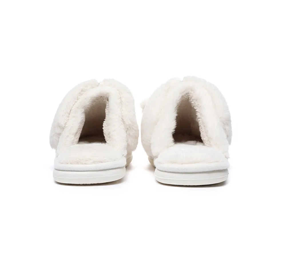 TARRAMARRA Ultra Plush Bunny Strap Slippers