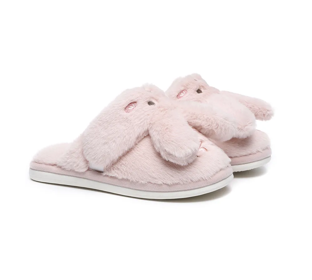 TARRAMARRA Ultra Plush Bunny Strap Slippers