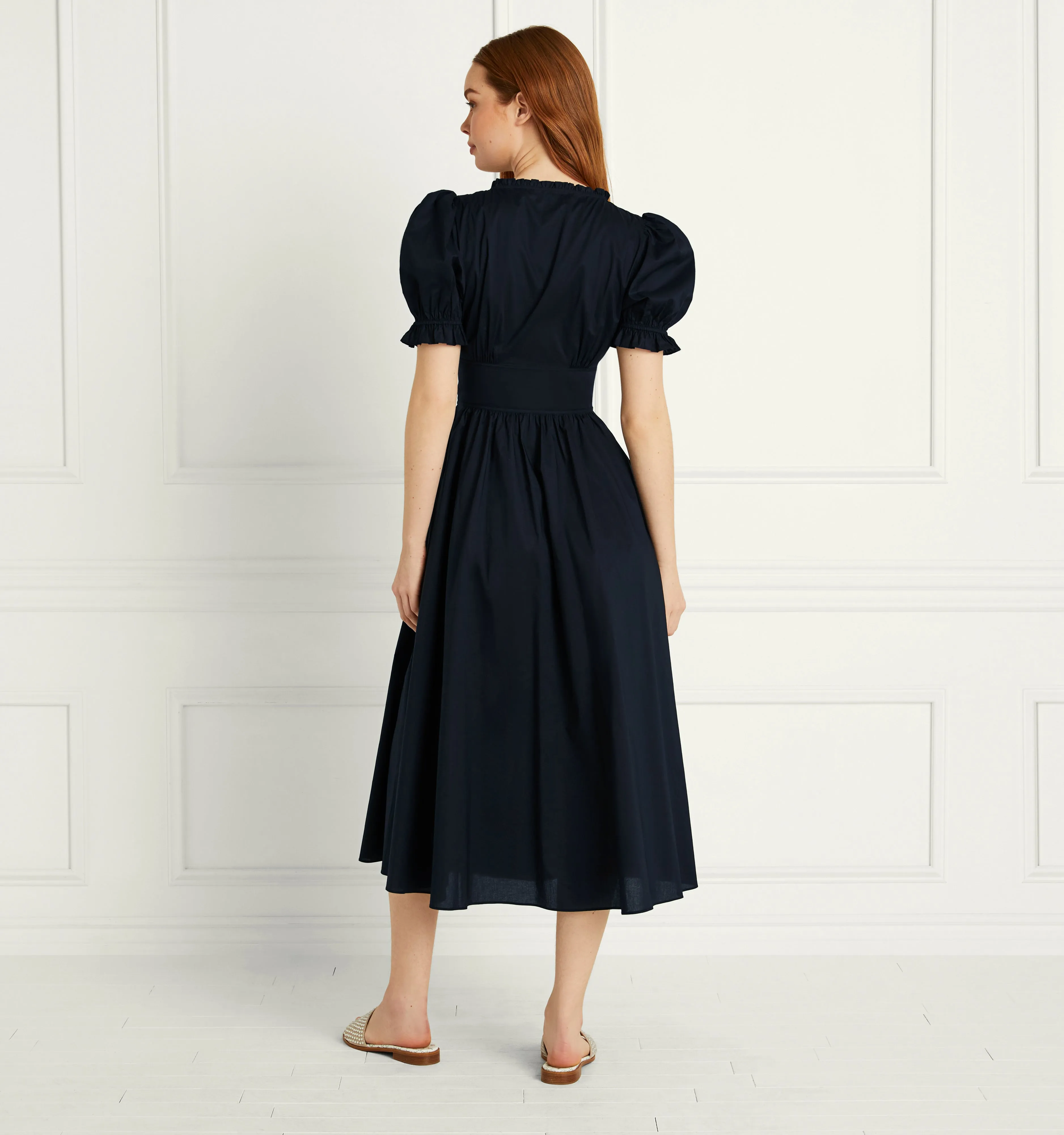 The Sabrina Dress - Black Cotton