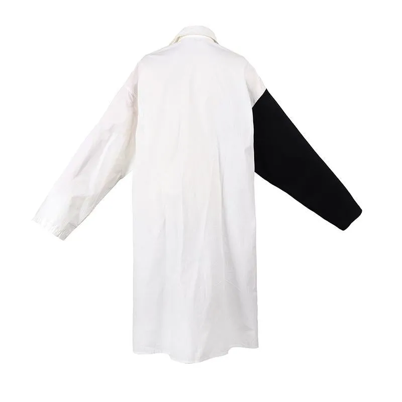 Tozen Long Sleeve Oversized Shirt Dress