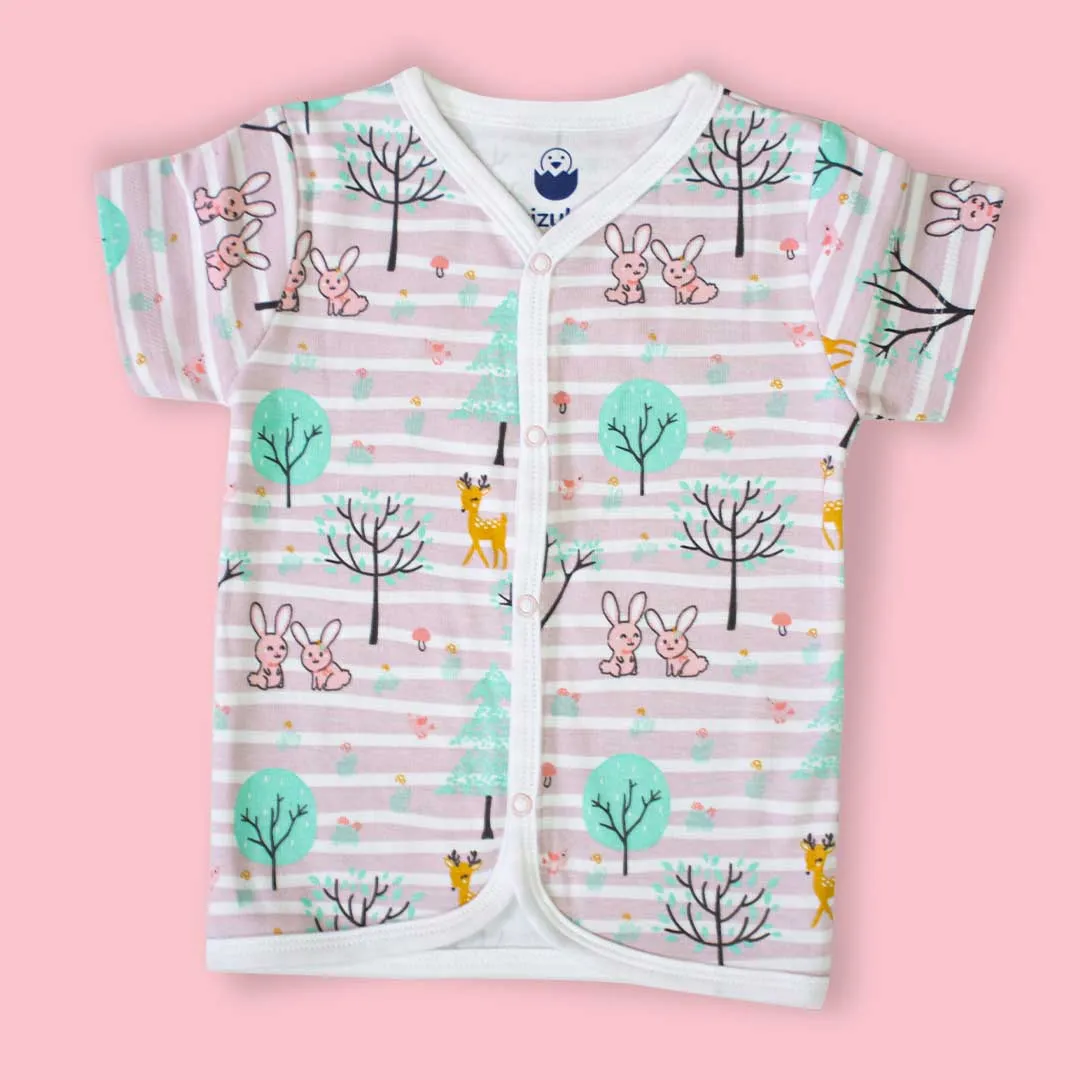 TShirt & Shorts Set - Cute Forest- Premium Cotton