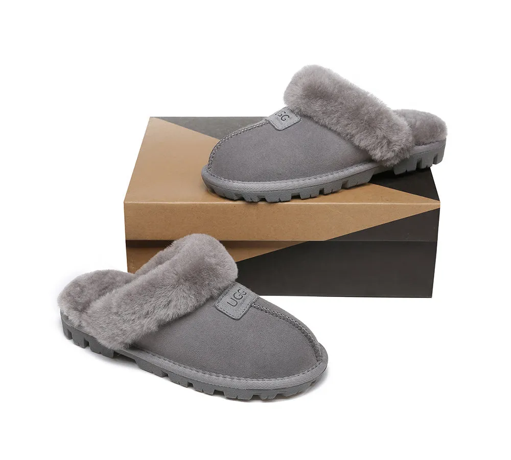 UGG AUSTRALIAN SHEPHERD Double Face Sheepskin Wool Slippers Suzie Scuff