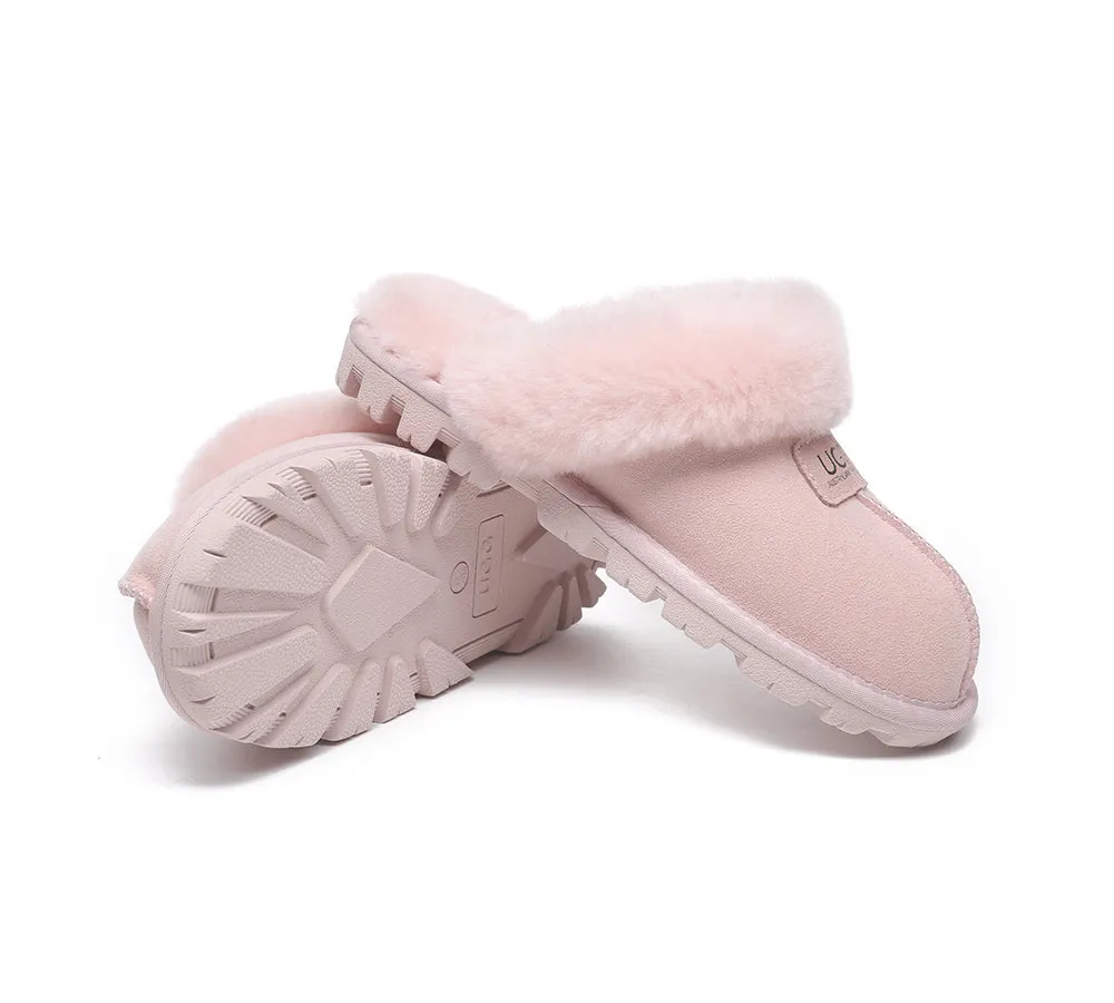 UGG AUSTRALIAN SHEPHERD Double Face Sheepskin Wool Slippers Suzie Scuff