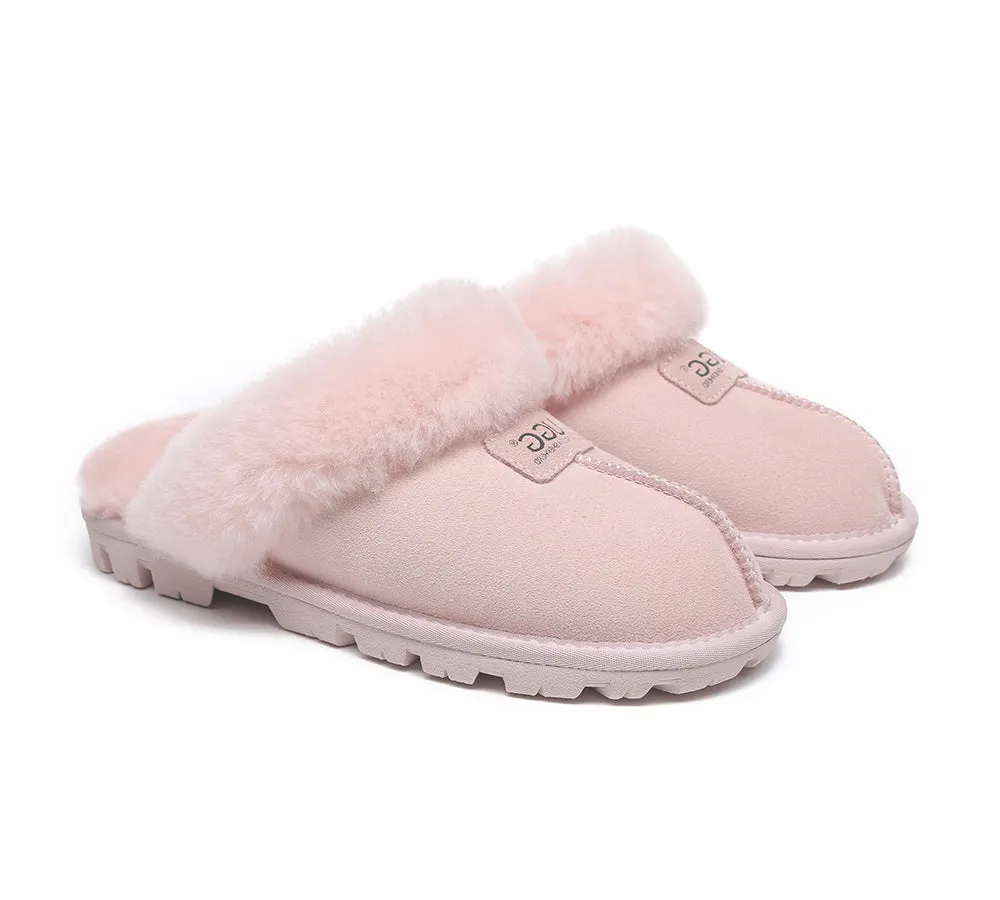 UGG AUSTRALIAN SHEPHERD Double Face Sheepskin Wool Slippers Suzie Scuff