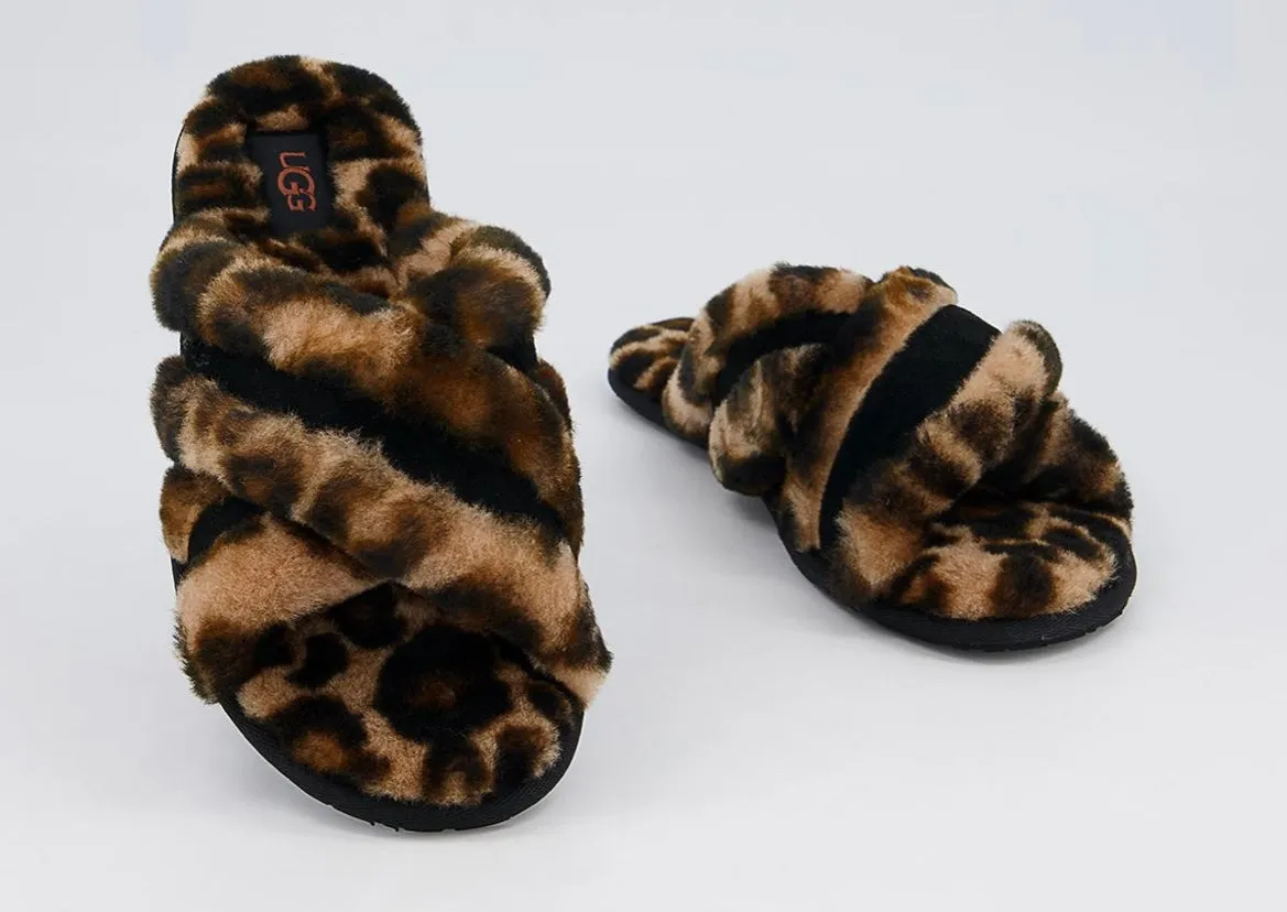 Ugg Scuffita Leopard Print Slipper