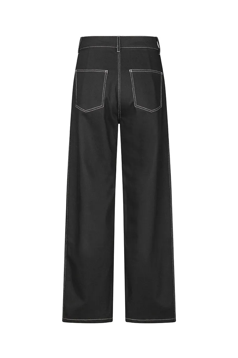 VIRGINIA | TROUSERS COTTON DRILL BLACK