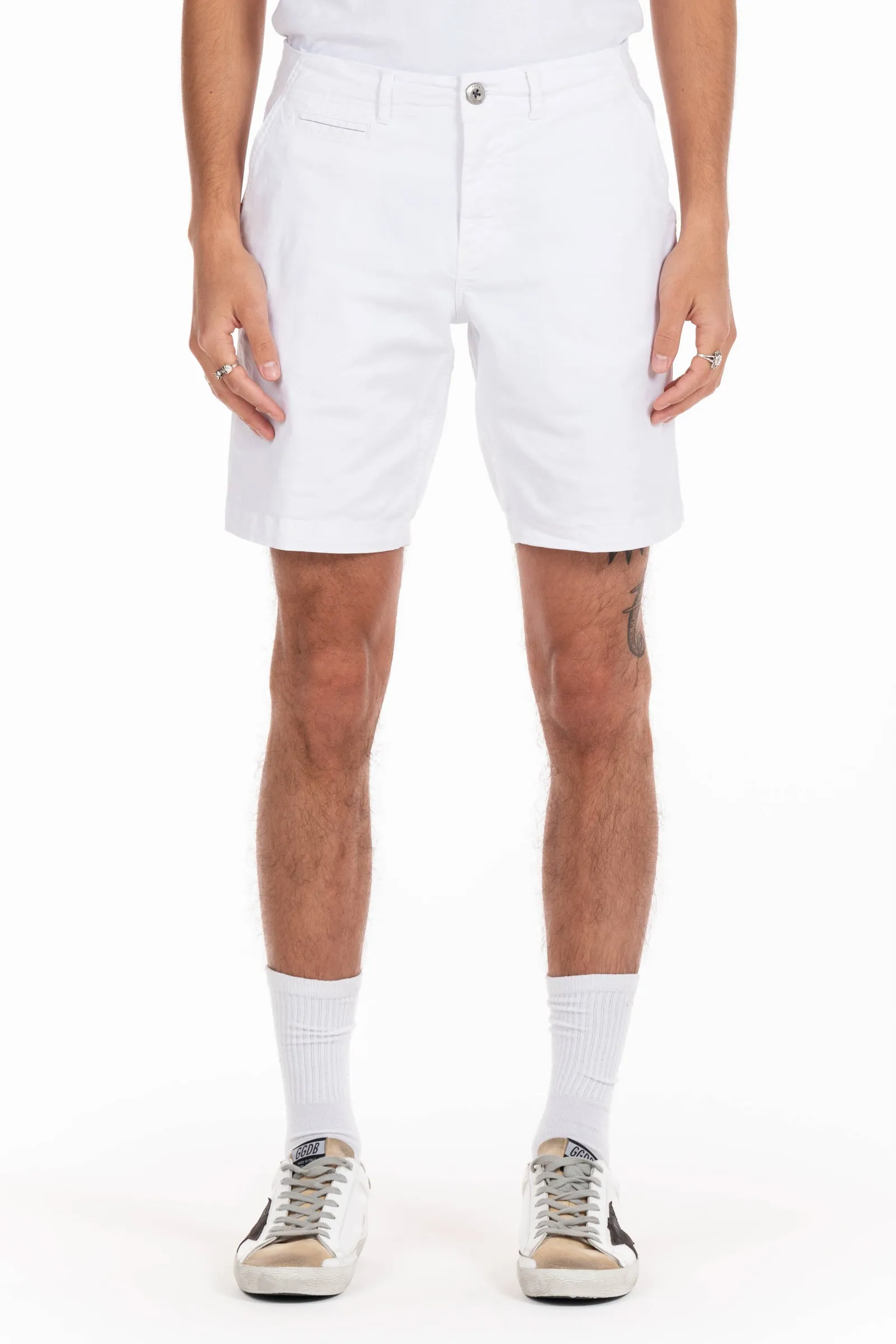 Walden 9" Chino Short - White