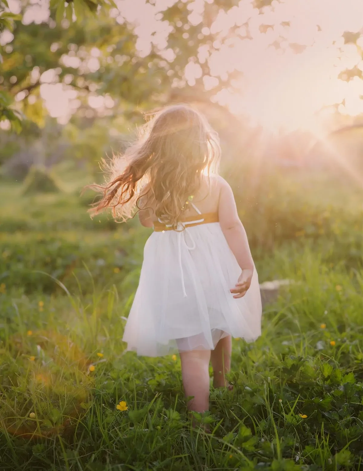 Willa Linen Tutu Dress - Nutmeg